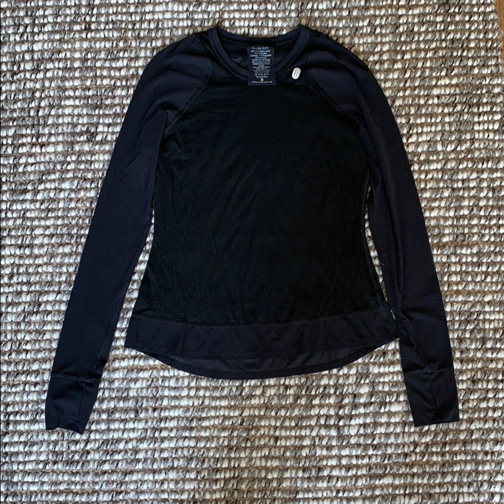 Sweaty Betty Breeze Merino Black Long Sleeve